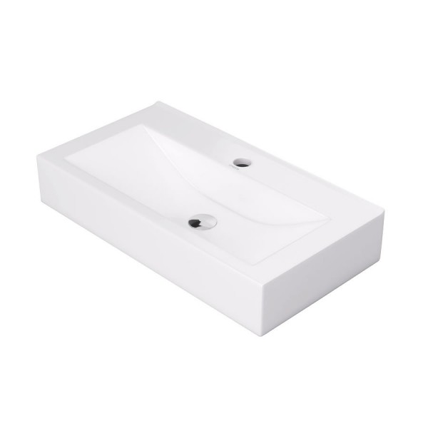 Massi Lano umywalka nablatowa 60x30 cm biała MSU-5887B