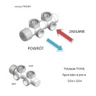 Vario Term All in One zestaw zaworów termostatyczny czarny mat prawy ATSGS0224CFK/P