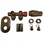 Vario Term All in One zestaw zaworów termostatyczny złoty RAL 9016 prawy ATSGS0204CFK/P(PEX)