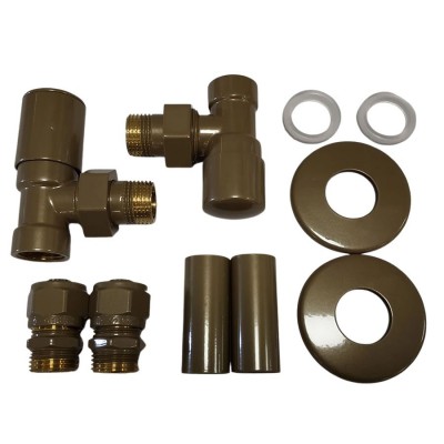 Vario Term All in One zestaw zaworów regulacyjnych złoty RAL 9016 AZIS04/FK/PEX