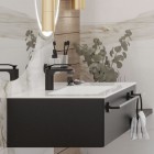 Massi Eno umywalka wpuszczana w blat 120x50 cm biała MSUK-E1205