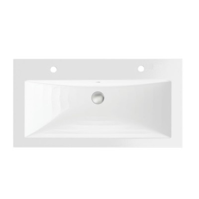 Massi Loma umywalka wpuszczana w blat 120x47 cm biała MSUK-L1200