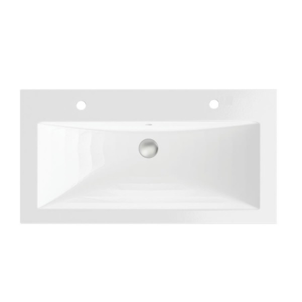 Massi Loma umywalka wpuszczana w blat 120x47 cm biała MSUK-L1200