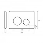 Massi Enco przycisk spłukujący biały MSST-P01