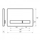 Massi Dero przycisk spłukujący biały MSST-P04