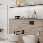 Massi Dero przycisk spłukujący czarny mat MSST-P10