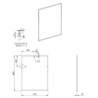 Elita Meble lustro 60x80 cm chrom rama 8 mm 168420