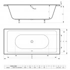 Massi Elega wanna prostokątna 200x90 cm biała MSWT-EL-00220090
