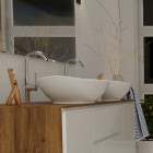 Massi Venice bateria umywalkowa wysoka chrom MSBU-V003W