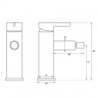 Massi Venice bateria bidetowa chrom MSBB-V003B