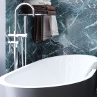 Massi Venice bateria wannowa wolnostojąca chrom MSBW-F003