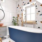 Massi Venice bateria wannowa wolnostojąca chrom MSBW-F003