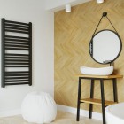 Massi Valo lustro okrągłe 70 cm czarny mat MSL-VA-700B