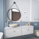 Massi Valo lustro okrągłe 70 cm czarny mat MSL-VA-700B