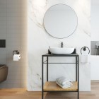 Massi Valo Slim lustro okrągłe 60 cm czarny mat MSL-VAII-600B