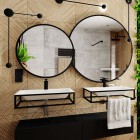 Massi Valo Slim lustro okrągłe 60 cm czarny mat MSL-VAII-600B