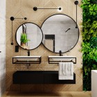 Massi Valo Slim lustro okrągłe 60 cm czarny mat MSL-VAII-600B