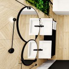 Massi Valo Slim lustro okrągłe 60 cm czarny mat MSL-VAII-600B