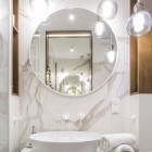 Massi Valo Slim lustro okrągłe 60 cm białe MSL-VAII-600W