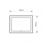 Massi Marama lustro 70x70 cm LED MSL-MA-7070