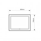 Massi Marama lustro 80x70 cm LED MSL-MA-8070