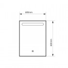 Massi Solas lustro 60x60 cm LED MSL-SO-6060