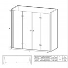 Massi Montero drzwi prysznicowe 195 cm MSKP-MN-004100100