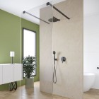 Massi Walk IN ścianka wolnostojąca Walk-in 70 cm czarny mat MSKP-FA1020-70-BL