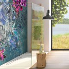Massi Walk IN ścianka wolnostojąca Walk-in 70 cm złota MSKP-FA1020-70-G