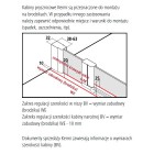 Kermi Cada XS drzwi do wnęki uchylne ze ścianką stałą 100 cm prawe