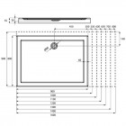 Massi Primero brodzik prostokątny 80x100 cm MSBR-D104A-80-100