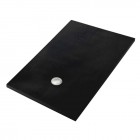 Massi Legno brodzik prostokątny 80x120 cm czarny MSBRK-LE-12080