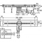 Viega Advantix Vario odpływ liniowy 30-120 cm 686277