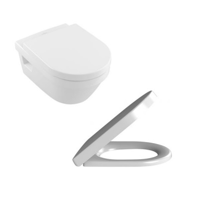 Villeroy&Boch Architectura Combi Pack miska wisząca bezrantowa z deską 5684HR01