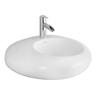 Villeroy&Boch Pure Stone umywalka nablatowa z powłoką 54x54 cm CeramicPlus 517251R1