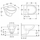 Koło Nova Pro bidet wiszący owalny krótki M35105000