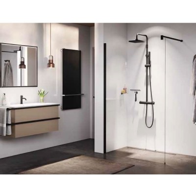 Novellini Giada H ścianka wolnostojąca Walk-in 60 cm czarny mat