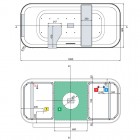 Novellini Divina F wanna owalna 180x80 cm