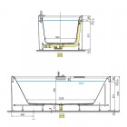Novellini Divina F wanna wolnostojąca 180x80 cm z baterią