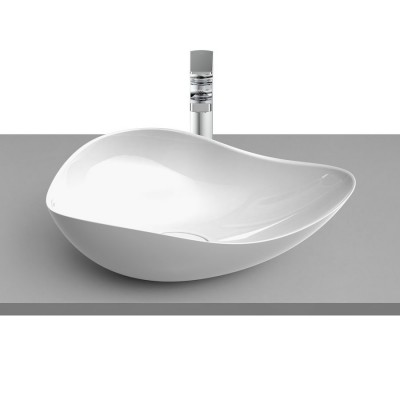 Roca Ohtake umywalka nablatowa 54x37,5 cm biały połysk A327A13000 Roca Ohtake umywalka nablatowa 54x37,5 cm biały połysk A327A13000