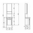 Koło Nova Pro kolumna umywalkowa 50 cm M39014000