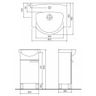 Koło Freja zestaw meblowy 45 cm L79003000