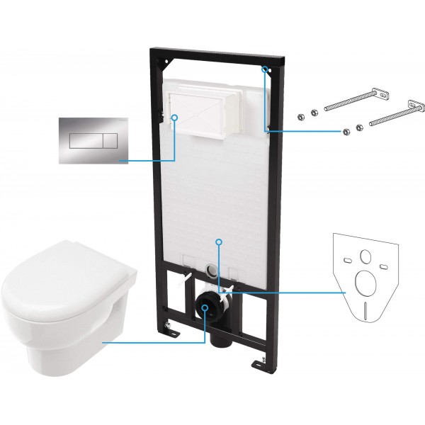 Avis Zestaw WC podtynkowy 6 w 1
