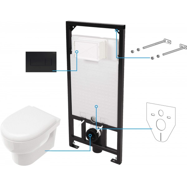 Avis Zestaw WC podtynkowy 6 w 1
