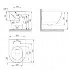 Deante Peonia zestaw 6w1 przycisk złoty CDEZ6ZPW