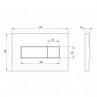 Deante Peonia zestaw 6w1 przycisk czarny CDEN6ZPW