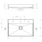 Deante Correo umywalka nablatowa 60x40 cm biała CQR_AU6S