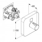 Kludi Push bateria prysznicowa podtynkowa termostatyczna 389010538