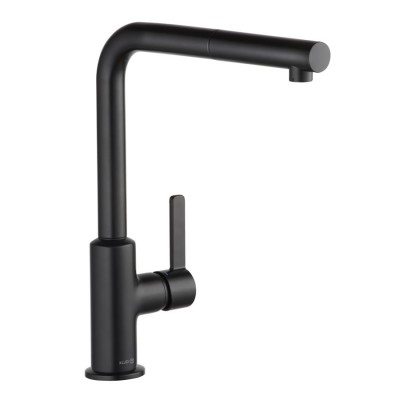 Kludi L-ine S bateria kuchenna z wyciąganą wylewką czarny mat 408513975