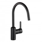 Kludi Bozz bateria kuchenna z wyciąganą wylewką czarny mat 428513978